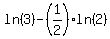 ln+%283%29-%281%2F2+%29ln%28+2%29