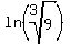 ln+%28root%283%2C+9%29%29