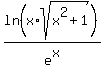 ln+%28x%2Asqrt%28x%5E2%2B1%29%29%2Fe%5Ex+