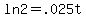 ln+2+=+.025t