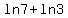 ln+7+%2B+ln+3