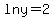 ln+y=2