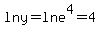 ln+y+=+ln+e%5E4+=4+