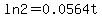 ln2+=+0.0564t+