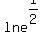 lne%5E%281%2F2%29