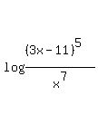 log%28%28%283x-11%29%5E5%29%2Fx%5E7%29