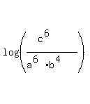 log%28%28%28c%5E%286%29%29%2F%28a%5E%286%29b%5E%284%29%29%29%29