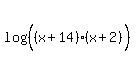 log%28%28%28x%2B14%29%5E%22%22%28x%2B2%29%29%29