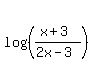 log%28%28%28x%2B3%29%2F%282x-3%29%29%29
