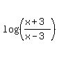 log%28%28%28x%2B3%29%2F%28x-3%29%29%29