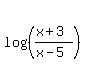 log%28%28%28x%2B3%29%2F%28x-5%29%29%29