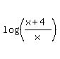 log%28%28%28x%2B4%29%2Fx%29%29%29