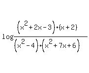 log%28%28%28x%5E2%2B2x-3%29%28x%2B2%29%29%2F%28%28x%5E2-4%29%28x%5E2%2B7x%2B6%29%29%29%29