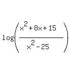 log%28%28%28x%5E2%2B8x%2B15%29%2F%28x%5E2-25%29%29%29