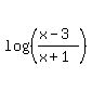 log%28%28%28x-3%29%2F%28x%2B1%29%29%29