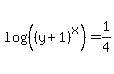 log%28%28%28y%2B1%29%5Ex%29%29=1%2F4