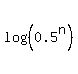 log%28%280.5%5En%29%29