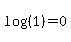 log%28%281%29%29=0