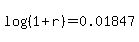 log%28%281%2Br%29%29=0.01847