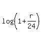 log%28%281+%2B+r%2F24%29%29
