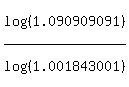 log%28%281.090909091%29%29%2Flog%28%281.001843001%29%29