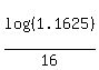 log%28%281.1625%29%29%2F16