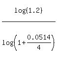 log%28%281.2%29%29%2Flog%28%281%2B0.0514%2F4%29%29
