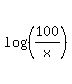 log%28%28100%2Fx%29%29