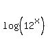 log%28%2812%5Ex%29%29