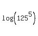 log%28%28125%5E5%29%29