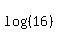 log%28%2816%29%29
