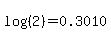 log%28%282%29%29+=+0.3010