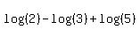log%28%282%29%29-log%28%283%29%29%2Blog%28%285%29%29