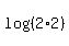 log%28%282%2A2%29%29