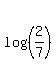 log%28%282%2F7%29%29