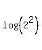 log%28%282%5E2%29%29