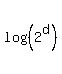 log%28%282%5Ed%29%29