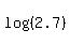 log%28%282.7%29%29
