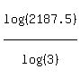 log%28%282187.5%29%29%2Flog%28%283%29%29