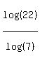 log%28%2822%29%29%2Flog%28%287%29%29