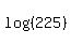 log%28%28225%29%29