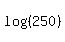 log%28%28250%29%29