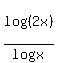 log%28%282x%29%29%2Flogx