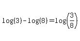 log%28%283%29%29-log%28%288%29%29=log%28%283%2F8%29%29
