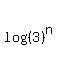 log%28%283%29%5En%29