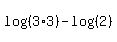 log%28%283%2A3%29%29+-+log%28%282%29%29