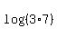 log%28%283%2A7%29%29