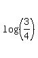 log%28%283%2F4%29%29