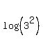log%28%283%5E2%29%29