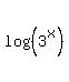log%28%283%5Ex%29%29